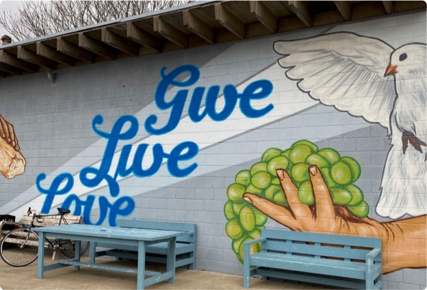 a mural of peace and goodwill